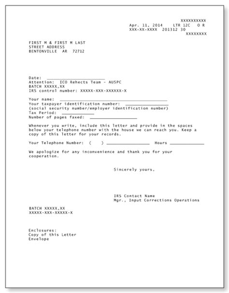 Understanding Your Letter 12C .